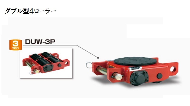 ダイキ スピードローラ低床ダブル型ウレタン車輪５ｔｏｎ DUW5S 【391