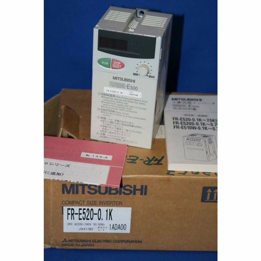 【新品◆適格請求書◆送料無料】MITSUBISHI 三菱電機 FR-E520-0.1K 用インバーター【6ヶ月保証】|小林電房