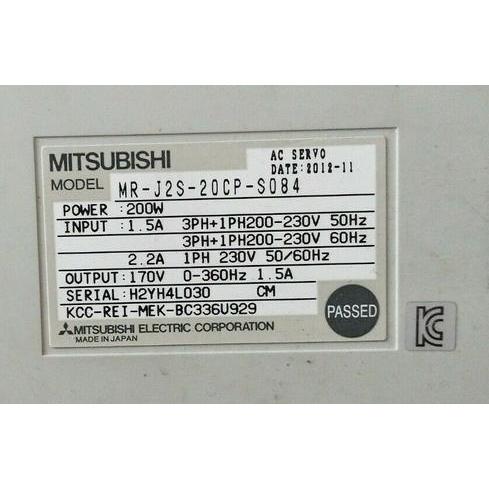 【新品◆適格請求書◆送料無料】MITSUBISHI 三菱電機 MR-J2S-20CP-S084 ACサーボアンプ【6ヶ月保証】|小林電房
