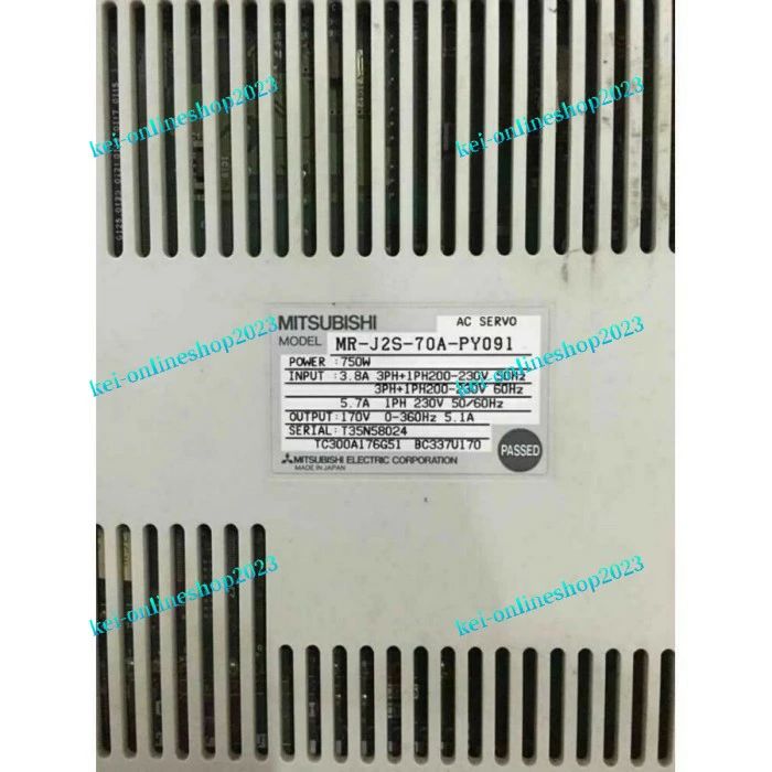 【新品◆適格請求書◆送料無料】MITSUBISHI/三菱 MR-J2S-70A-PY091【６ヶ月保証】
