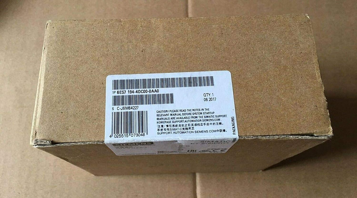 【新品◆適格請求書◆送料無料】SIEMENS/シーメンス 6ES7194-4DC00-0AA0【6ヶ月保証】