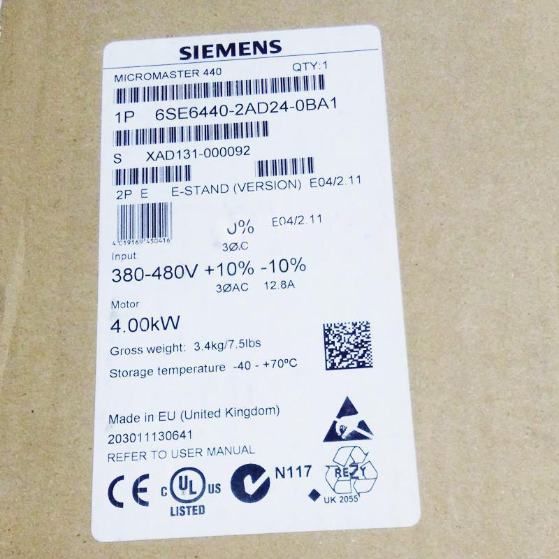 【新品◆適格請求書◆送料無料】SIEMENS シーメンス インバータ 6SE6440-2AD24-0BA1 MM440 480V 4.0KW【６ヶ月保証】