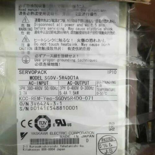 【新品◆適格請求書◆送料無料】YASKAWA サーボパック SGDV-5R4D01A【６ヶ月保証】｜小林電房
