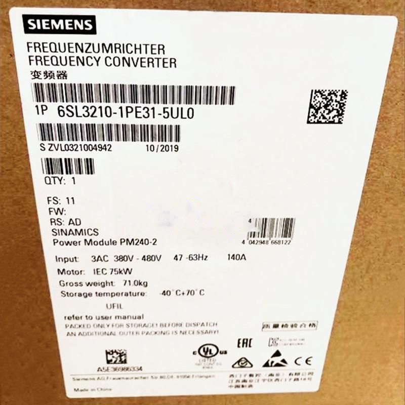 【新品◆適格請求書◆送料無料】SIEMENS シーメンス インバータ 6SL3210-1PE31-5UL0 PM240-2 480V 75kW◆６ヶ月保証｜小林電房