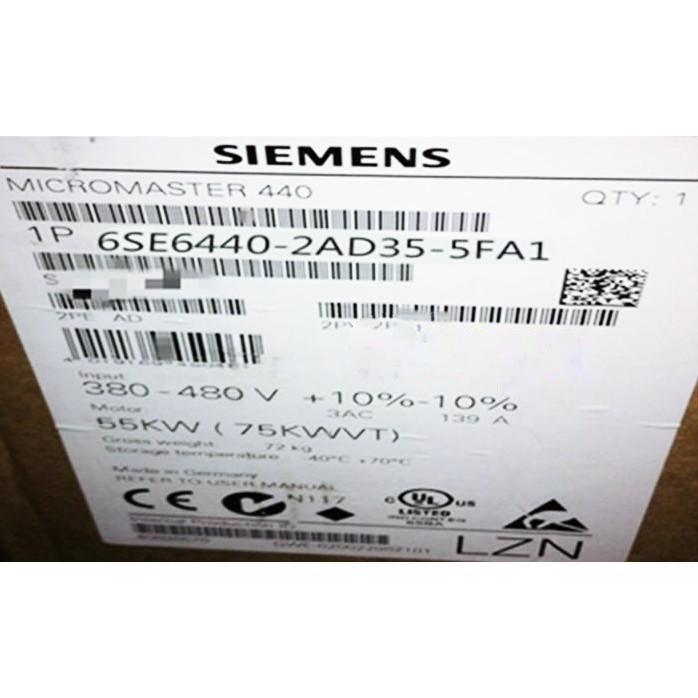 【新品◆適格請求書◆送料無料】SIEMENS シーメンス インバータ 6SE6440-2AD35-5FA1 MM440 480V 55KW◆6ヶ月保