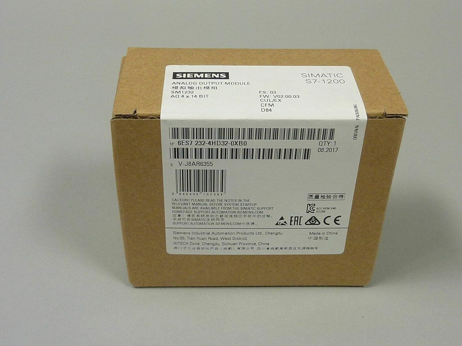 【新品◆適当お願いごと書◆貨物輸送無料】SIEMENS/ジーメンス 6ES7232-4固定ディスク32-0XB0【６ヶ月引き受ける】