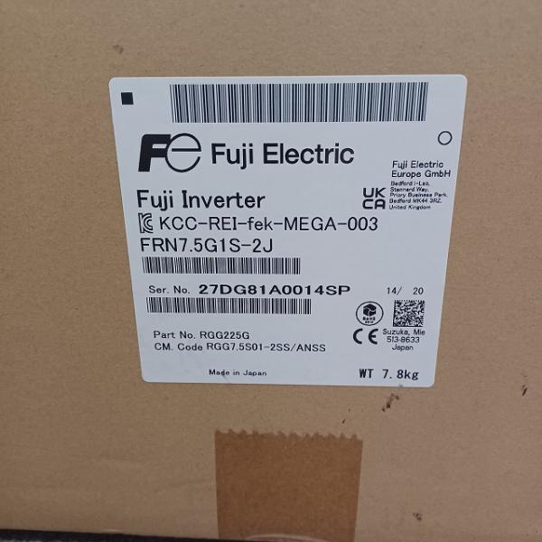 【新品◆適当お願いごと書◆貨物輸送無料】FUJI 富士電機 FRN7.5G1S-2J 7.5KW 200V 用インバータ【６ヶ月引き受ける】