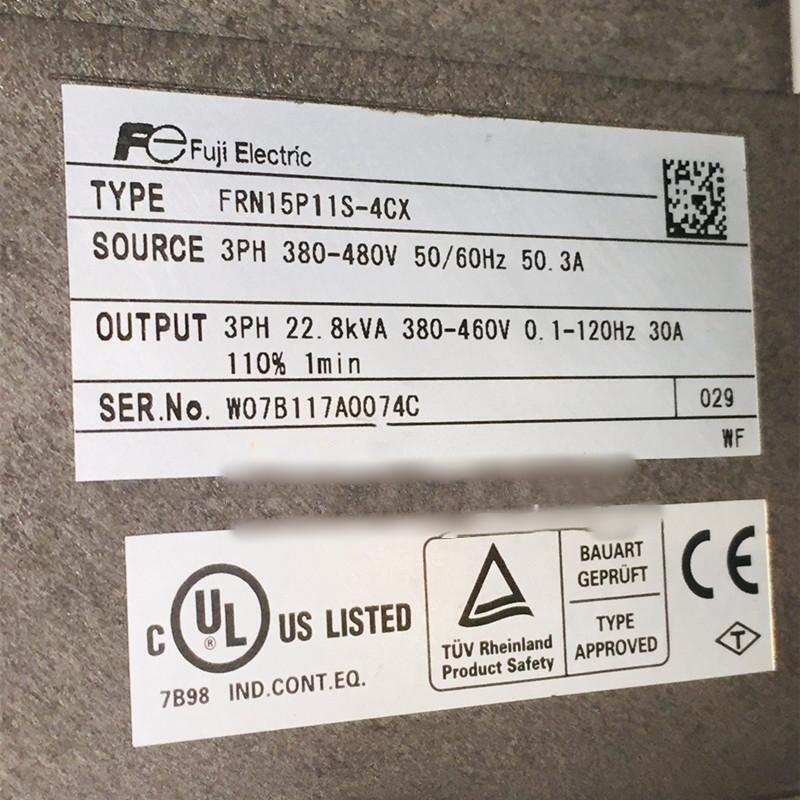 【新品◆適当お願いごと書◆貨物輸送無料】FUJI 富士電機 FRN15P11S-4CX 15KW 380V用はたご屋取り替えっこ【６ヶ月引き受ける】