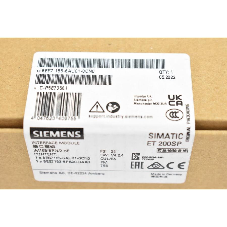 【新品◆適格請求書◆送料無料】Siemensデジタルモジュール6ES7 155-6AU01-0CN0 6ES7155-6AU01-0CN0【６ヶ月保証】