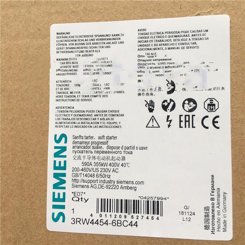【新品◆適格請求書◆送料無料】SIEMENS シーメンス 3RW4454-6BC44 355KW◆6ヶ月保