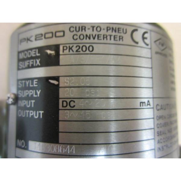 【新品◆適当お願いごと書◆貨物輸送無料】YOKOGAWA PK200 A73/FF1/AM CURRENT TO PNEUMATIC CONVERTER ◆【6ヶ月引き受ける】