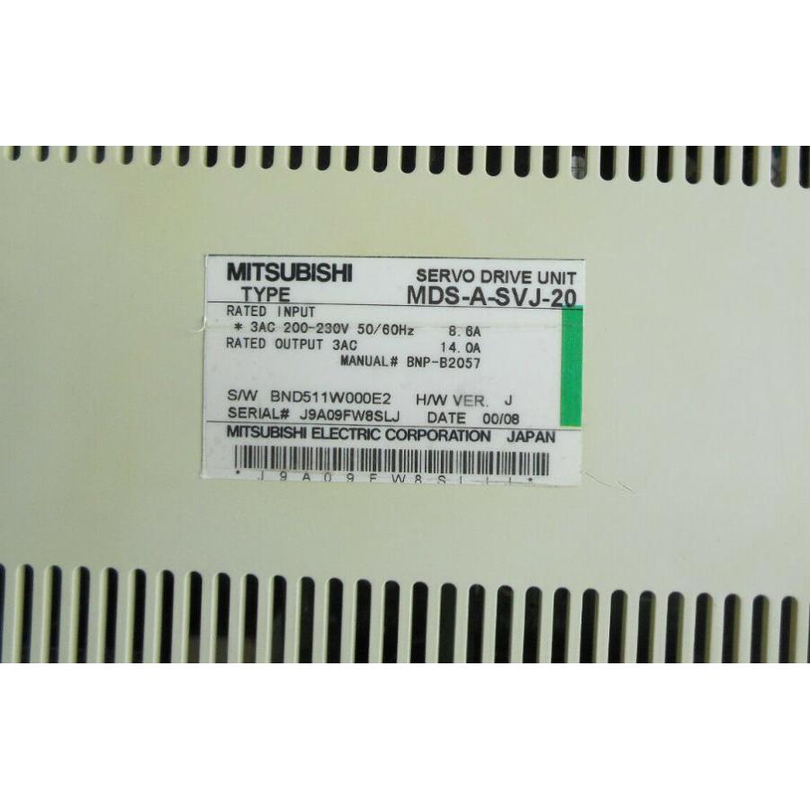 ■【新品◆適格請求書◆送料無料】三菱 サーボドライバー MDS-A-SVJ-20【6ヶ月保証】|小林電房