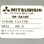 【新品◆適当お願いごと書◆貨物輸送無料】三菱 サーボ原動機 HA-SA102【6ヶ月引き受ける】