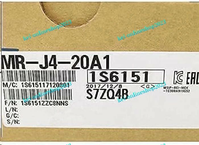 【新品◆適格請求書◆送料無料】三菱MR-J4-20A1  サーボアンプ 【６ヶ月保証】