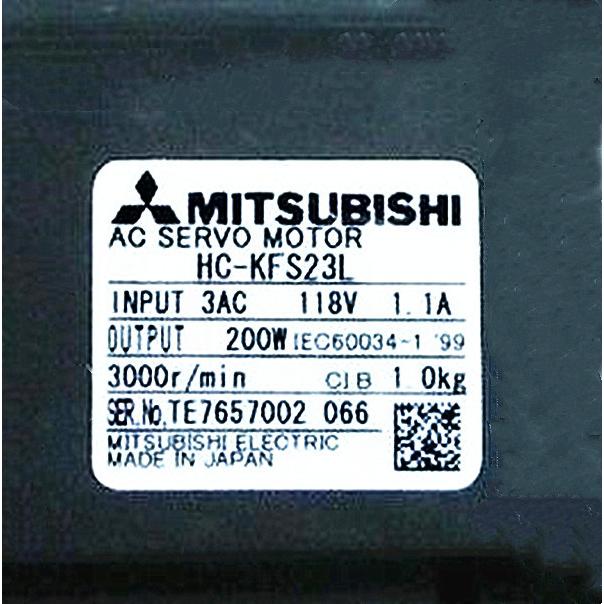 【新品◆適当お願いごと書◆貨物輸送無料】MITSUBISHI/三菱  HC-KFS23L サーボ原動機【６ヶ月引き受ける】