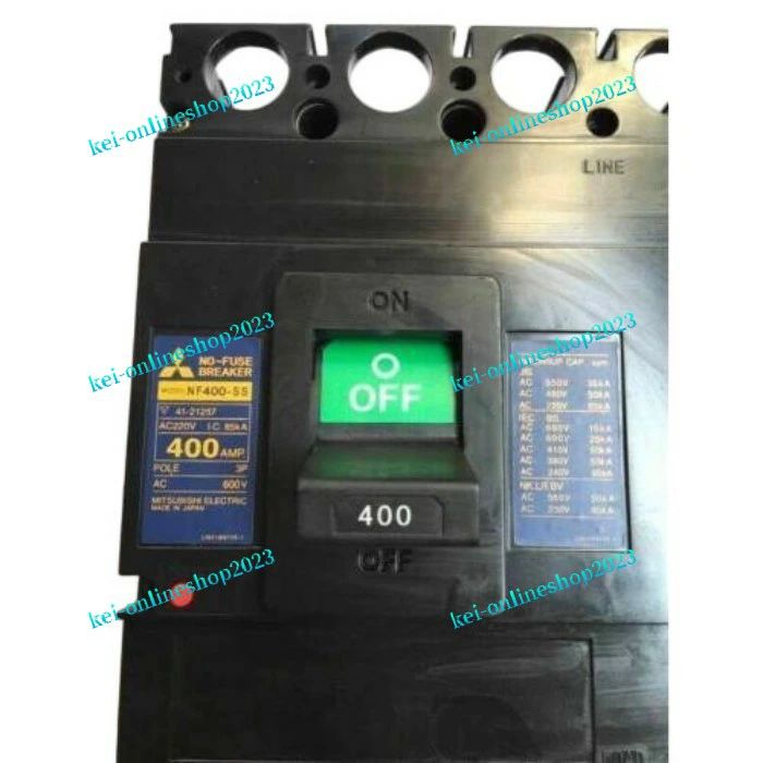 【新品◆適当お願いごと書◆貨物輸送無料】MITSUBISHI/三菱 新 NF400-SS 3P 400A ノーヒューズサーキットブレーカー【６ヶ月引き受ける】
