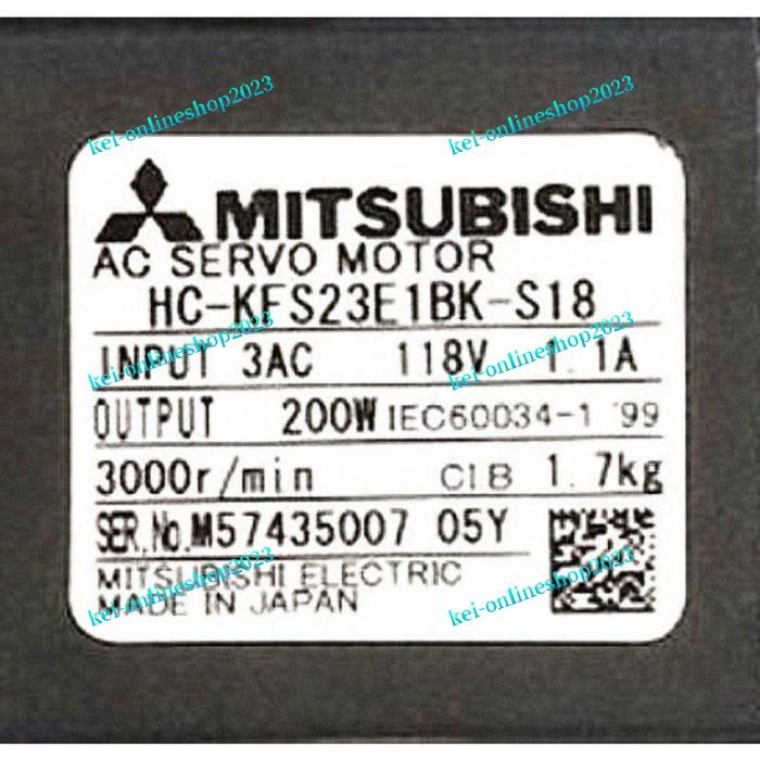 【新品◆適格請求書◆送料無料】MITSUBISHI HC-KFS23E1BK-S18 【６ヶ月保証】