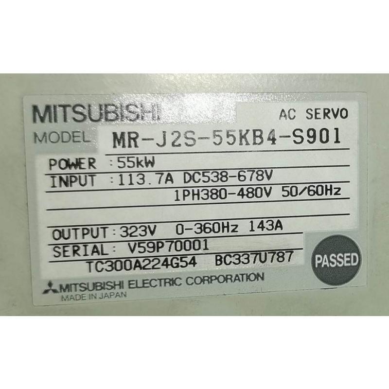 【新品◆適格請求書◆送料無料】 MITSUBISHI 三菱電機 MR-J2S-55KB4-S901 サーボアンプ【6ヶ月保証】｜小林電房