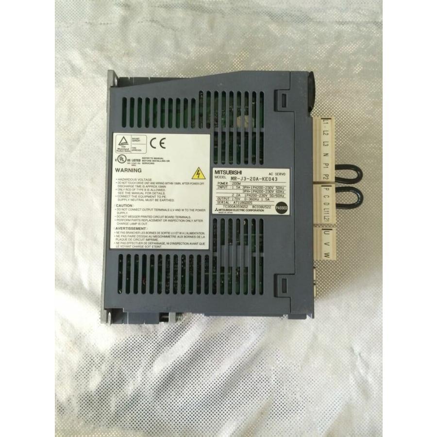 【新品★適当お願いごと書★税込★貨物輸送無料】MITSUBISHI/三菱 MR-J3-20A-KE043 ACサーボ運転MRJ320AKE043【６ヶ月引き受ける】