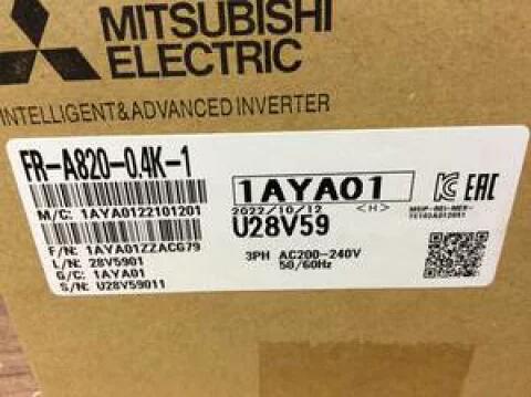 【新品★適格請求書★税込★送料無料】MITSUBISHI三菱電機 FR-A820-0.4K-1 用高機能・高性能インバータ【６ヶ月保証】｜小林電房