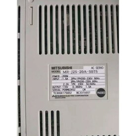 【新品◆適当お願いごと書◆貨物輸送無料】MITSUBISHI/三菱 目あたらしいMR-J2S-20A-S075 DHL経由のサーボ運転【６ヶ月引き受ける】