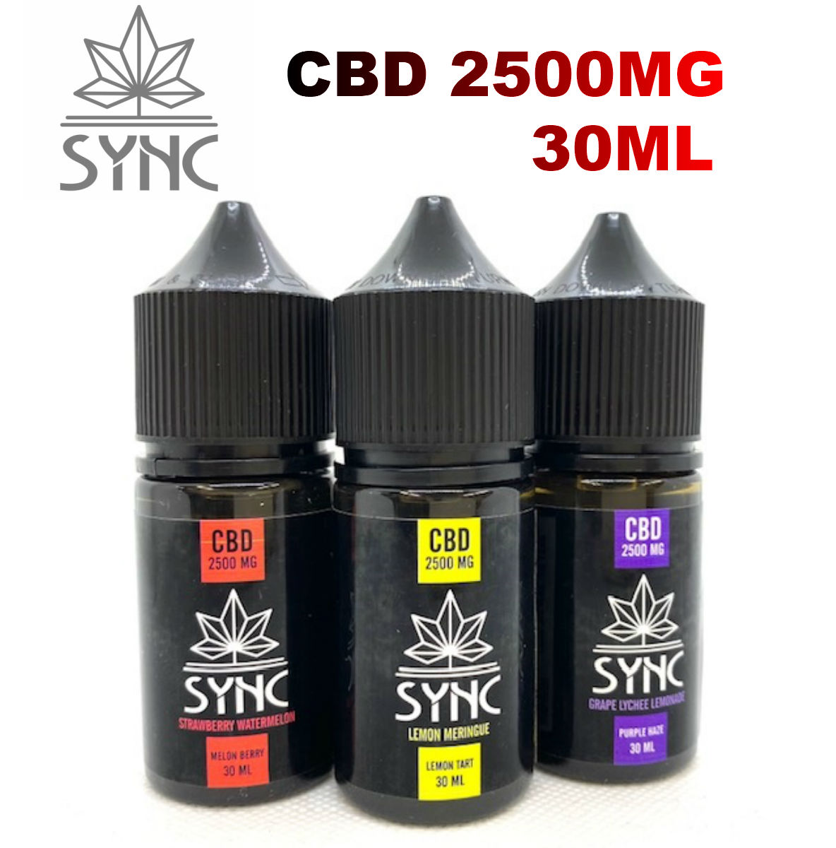 楽天市場 メール便送料無料 Sync Cbd 2500mg Vape Juice 30ml 8 3 高濃度cbdリキッド Smartsmokerｓ