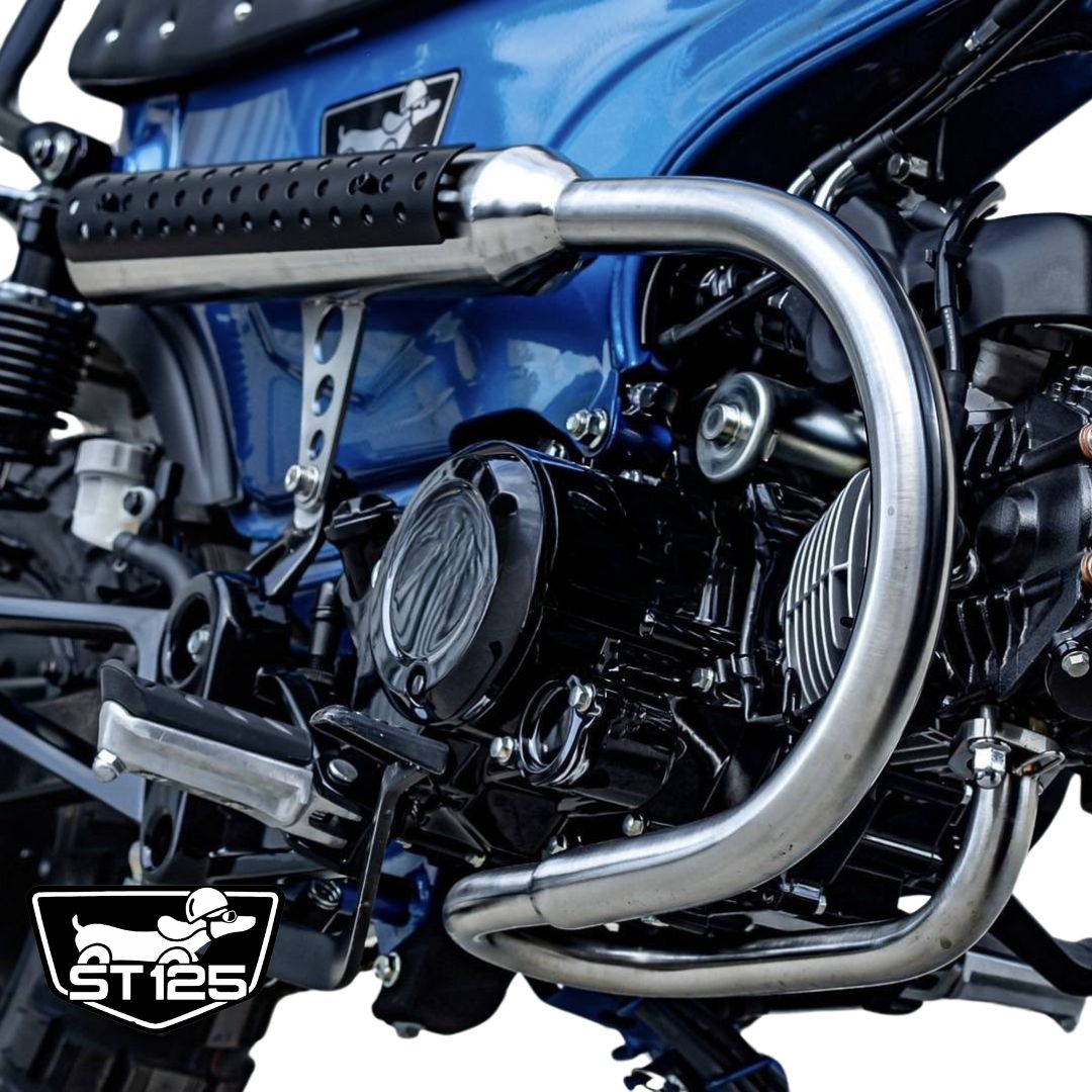 楽天市場】ホンダ ダックス125用レトロスクランブラーマフラー DX054