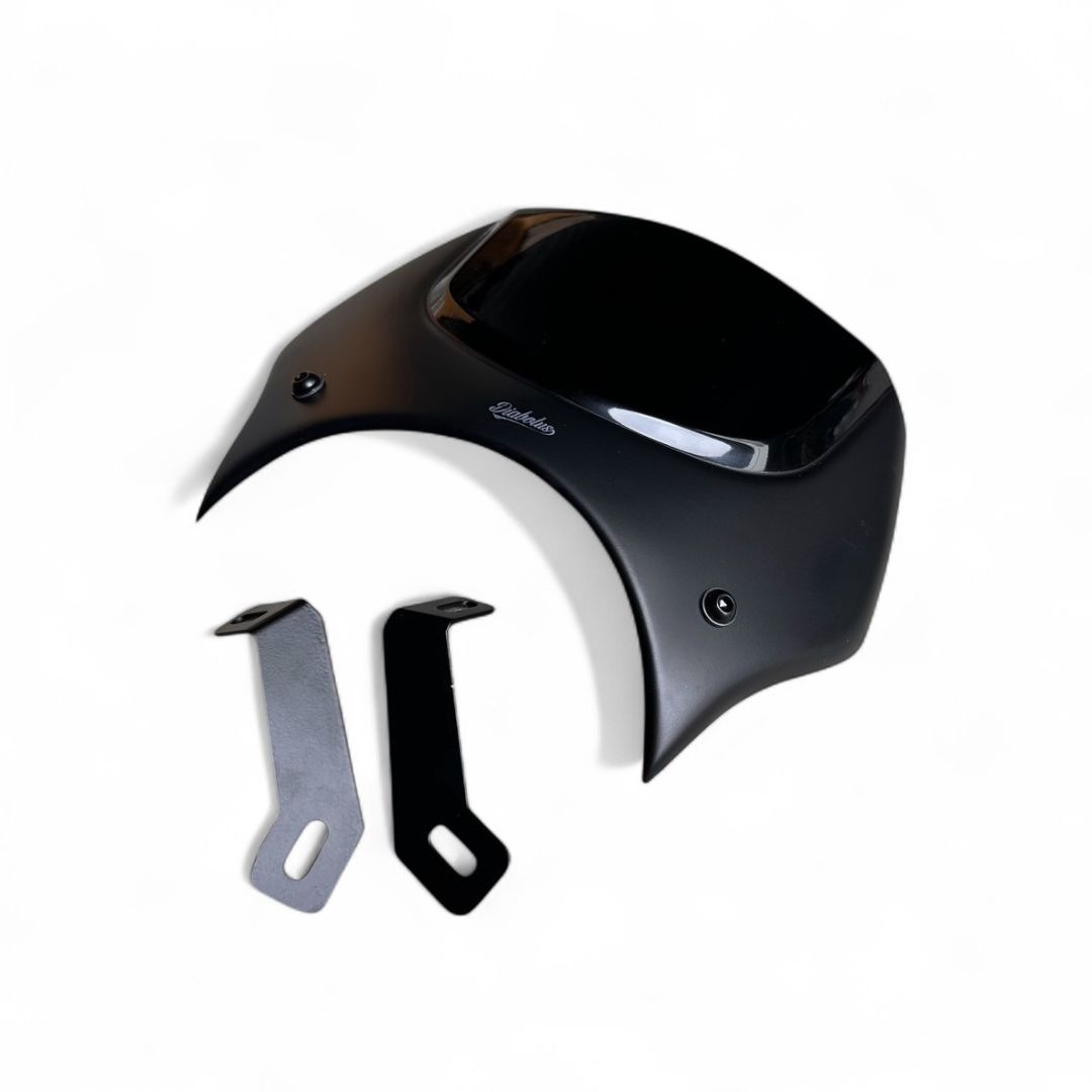 ホンダ モンキー125 ウインドシールド HM036 / Diabolus by K-SPEED two-tone windshield for Honda Monkey125 JB02 JB03 JB05 スクリーン ツートーンカラー 風防 バイザー カスタムパーツ｜スマートスモーカーズ