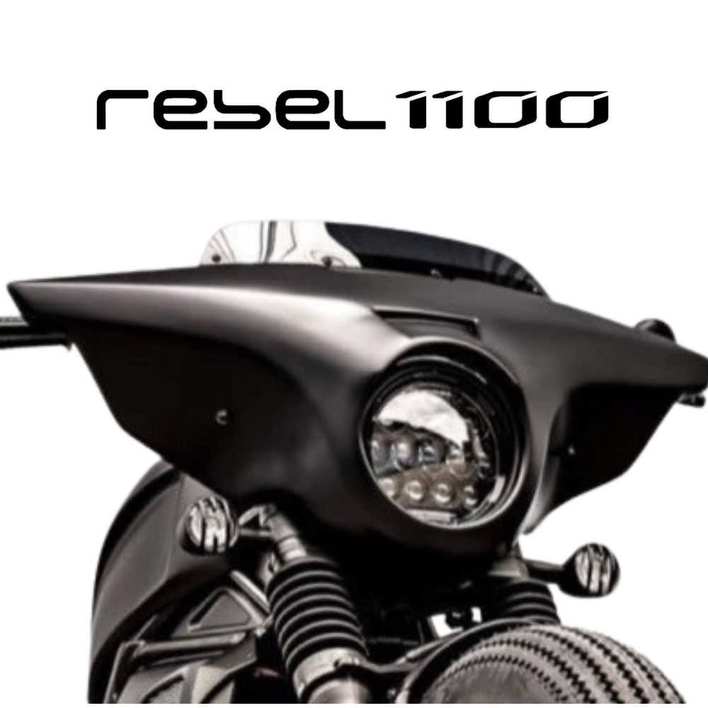 ホンダ レブル1100 ツーリング ヘッドライトカバーHR03 Diablo Custom Works Touring Headlight  Cover For Honda Rebel1100 2021- スマートスモーカーズ