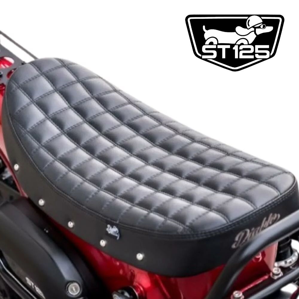 休日 ホンダ ダックス125用交換スーパースリムシート DX023 スーパーローシート Super Low Seat Diamond Pattern  for Honda ST125 Diabolus by K-SPEED 旧Diablo Custom Works JB04