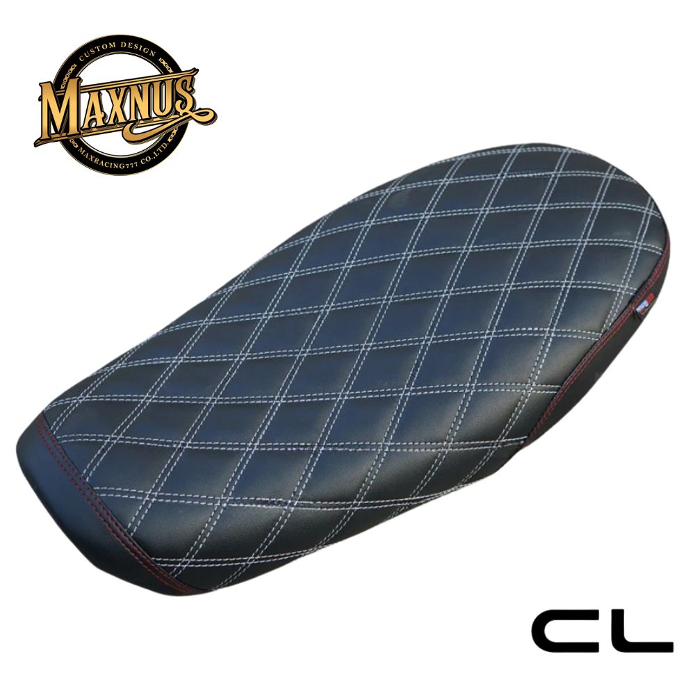 【お取り寄せ商品】BLACKWING(旧MAXNUS) ホンダ CL250/500用 ダブルシート カスタムシート V2 REPLACEMENT CUSHION DUAL SEATS DOUBLE For HONDA CL 250/500 MC57 PC68|スマートスモーカーズ