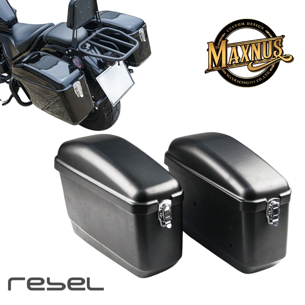 楽天市場】MAXNUS レブル250/500 専用サイドパニアケースセット REAR
