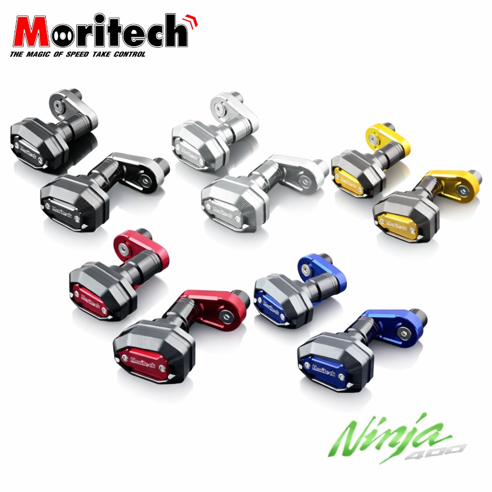 Ninja400 フレームスライダー Moritech エンジンガード 転倒防止 CNC削り出し カスタム パーツ カワサキ Kawasaki ニンジャ400