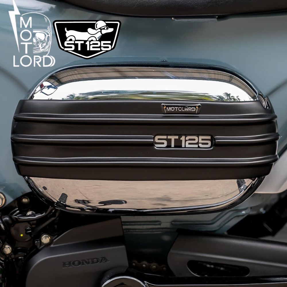 モトロード ホンダ ダックス ST125 サイドカバー マットブラック / MotolordD Side Box Cover Matte Black For HONDA DAX ST125 JB04 JB06|スマートスモーカーズ