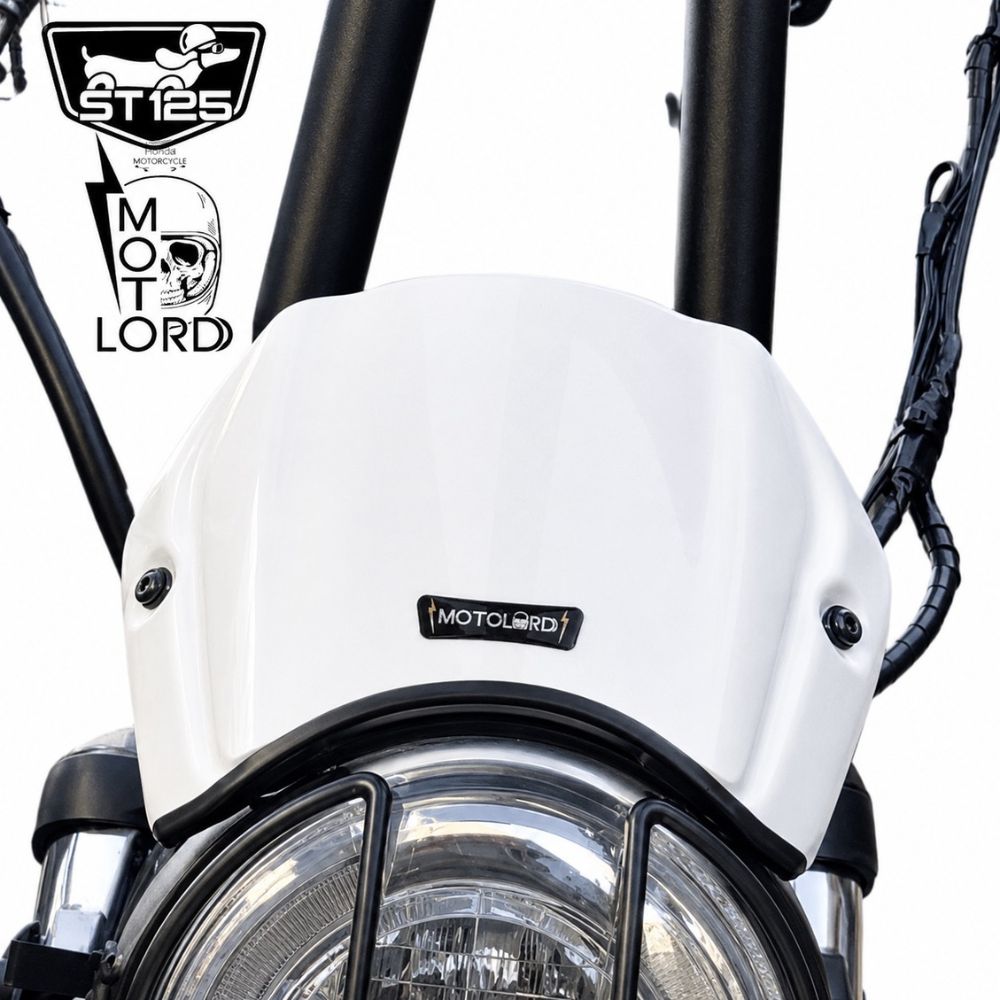 MotolordD ホンダ ダックス125用メーターバイザーシールド ホワイト モトロード / Windshield Meter Visor For HONDA DAX ST125 JB04 JB06|スマートスモーカーズ