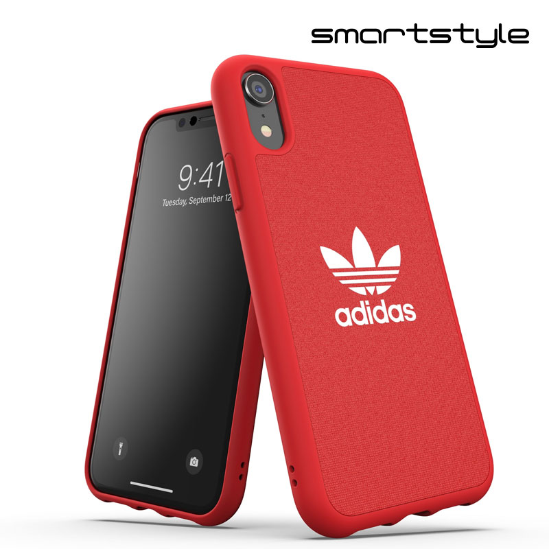 楽天市場 Adidas アディダス Iphone Xrケース スマホケース アイフォン カバー 耐衝撃 Tpu キャンバス地 Adicolor スカーレット レッド 赤 Smartstyle 楽天市場店