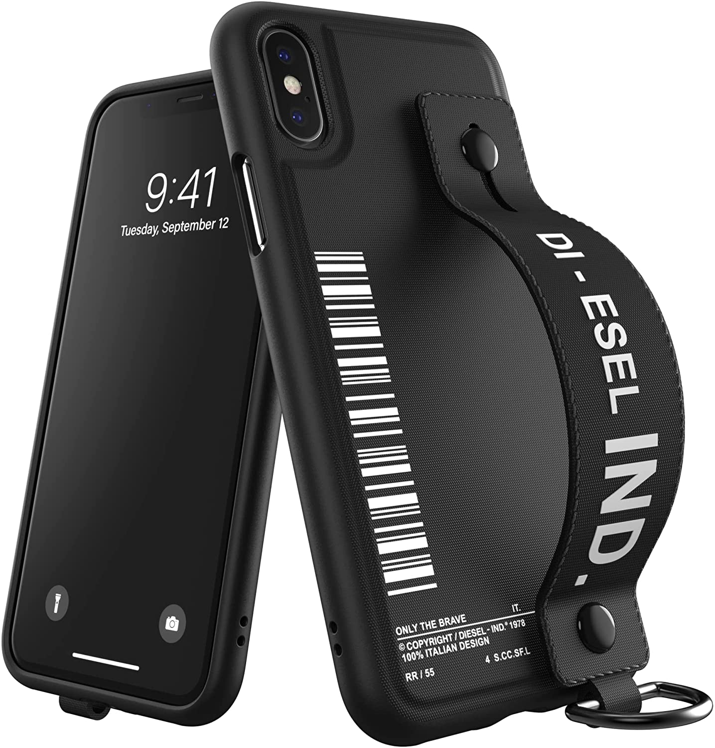 【特価セール】DIESEL iPhone X/Xs ケース 刺繍ディテール FW 46382.jpg