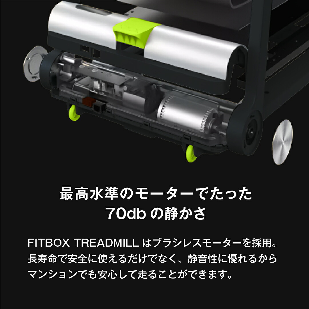 FITBOX TREADMILL】折りたためる ルームランナー ランニングマシン 