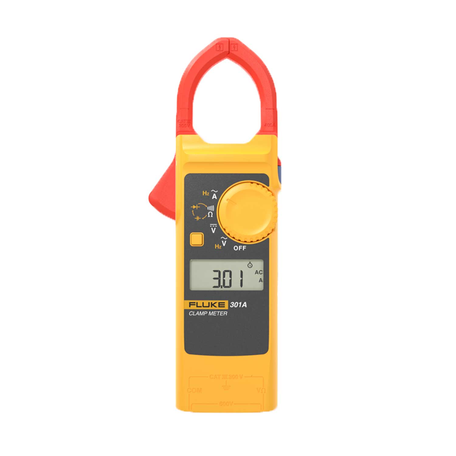【ソフトケース付き】FLUKE(フルーク) クランプメーター AC電流 301A + 携帯用ソフトケース FC-VT08/301 コンボ商品 テクトロニクス&フルーク 正規品 FLUKE-301A｜MADIT