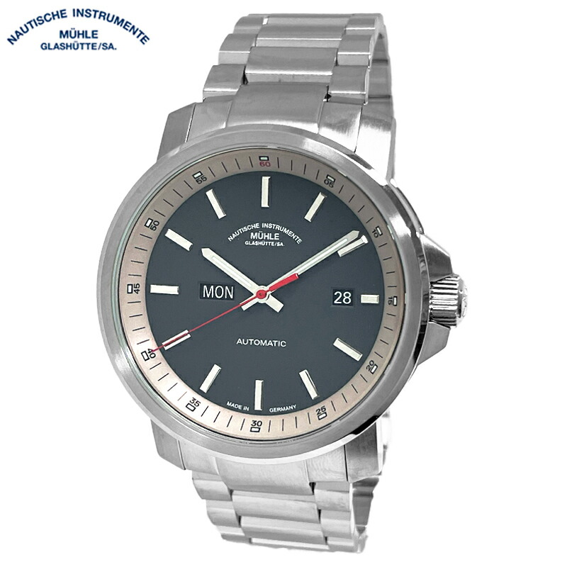 新品 アウトレット ミューレ グラスヒュッテ Muhle Glashutte M1-25-34-MB 29er Tag/Datum 42.4mm ドイツ製 自動巻き メンズ 腕時計 並行輸入品 送料無料|スマートタイム