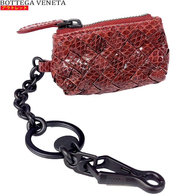 極美品❣️ ボッテガヴェネタ　コインケース　キーリング　イントレチャート　赤 極美品❣️ ボッテガヴェネタ コインケース キーリング イントレ