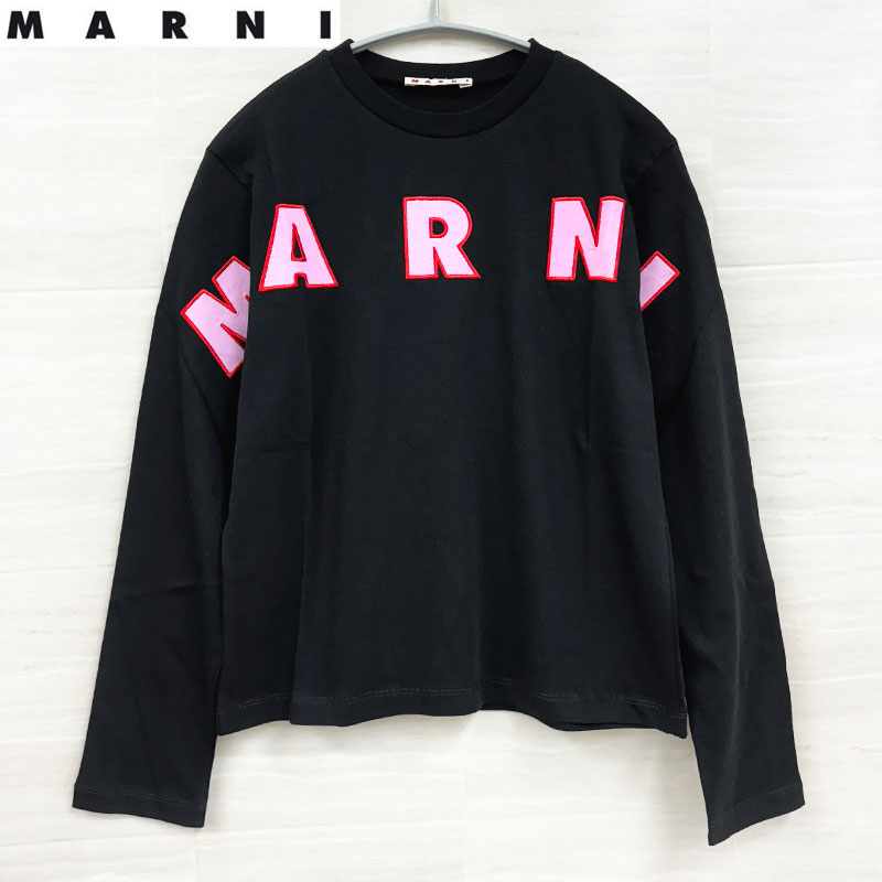 国内発送 MARNI Uネック長袖Tシャツ 48 MARNI(マルニ)｜LONG-SLEEVED T-SHIRT(ロングスリーブティー