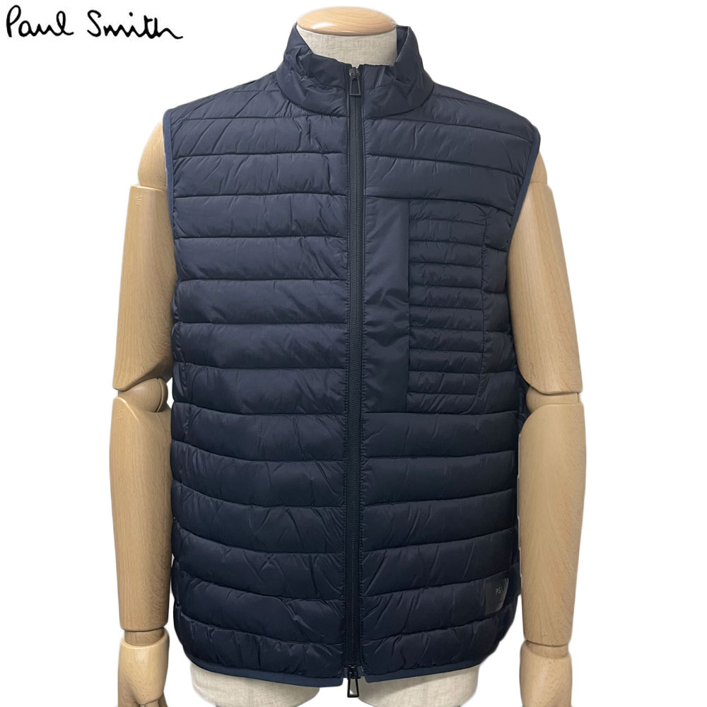 ポールスミス Paul Smith 新品 ダウンベスト M2R 441Y L21876 ネイビー キルティング ジレ メンズ L 並行輸入品 送料無料|スマートタイム
