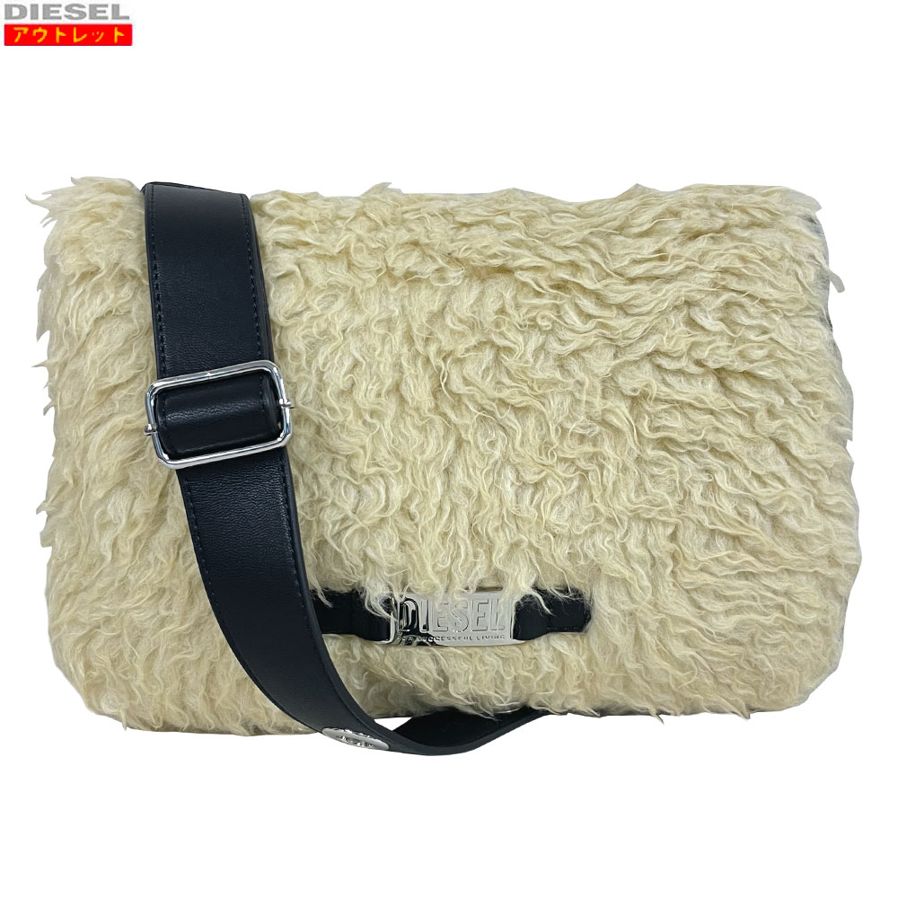 DIESEL ディーゼル 新品・アウトネットボール！ショルダーバッグ X08228 P4279 H8852 ボア フェイクファー 貨物輸送無料