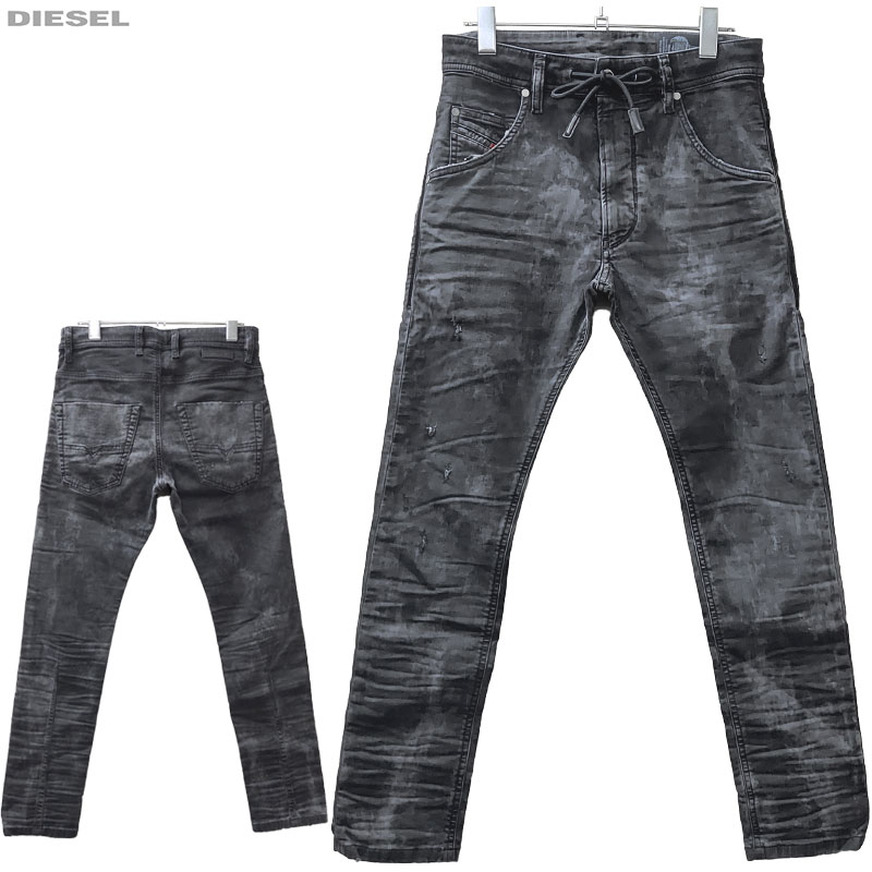 【百貨店大売り出し・30％OFF 7,590円引っ張ること】DIESEL ディーゼル 新品 ジョグジーンズ KROOLEY CB-NE 00SU3F 069AS 02 大いさ 26 ジョグデニム  Sweat jeans メンズ ジーンズ ズボン下 貨物輸送無料