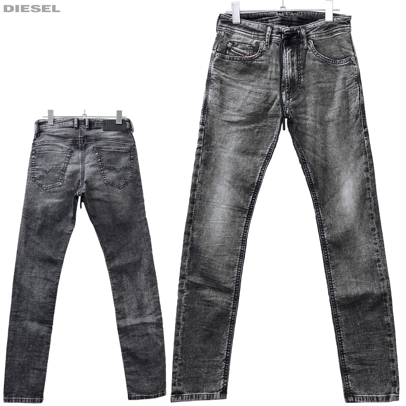 【百貨店大売り出し・30％OFF 7,590円引っ張ること】DIESEL ディーゼル 新品 ジョグジーンズ THOMMER-Y-NE JOGG SLIM A00882 009KC 02 大いさ 26～28 ジョグデニム  Sweat jeans メンズ ジーンズ ズボン下 貨物輸送無料
