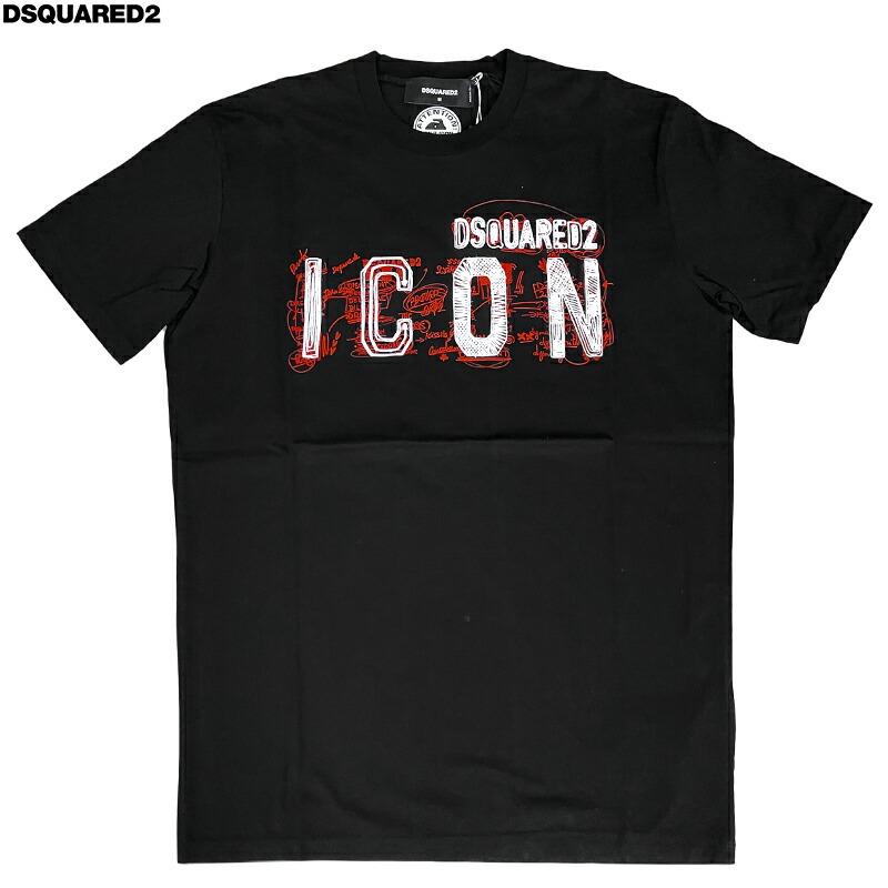 楽天市場】DSQUARED2 ディースクエアード 半袖 Tシャツ ブラック