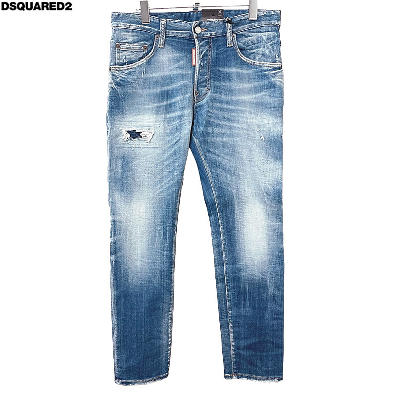 DSQUARED2 ディースクエアード 新品 スケータージーンズ S71LB1577 S30342 サイズ46 サイズ48 Skater Jean イタリア製 メンズ デニム パンツ 送料無料