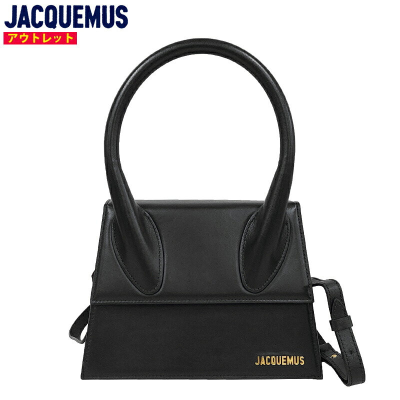 JACQUEMUS ジャックムス 新品・アウトレット ハンドバッグ 213BA003 3000 ル グラン チキト ラージ ブラック ショルダーバッグ 斜め掛け クロスボディ レディース 並行輸入品 送料無料 50,160円
