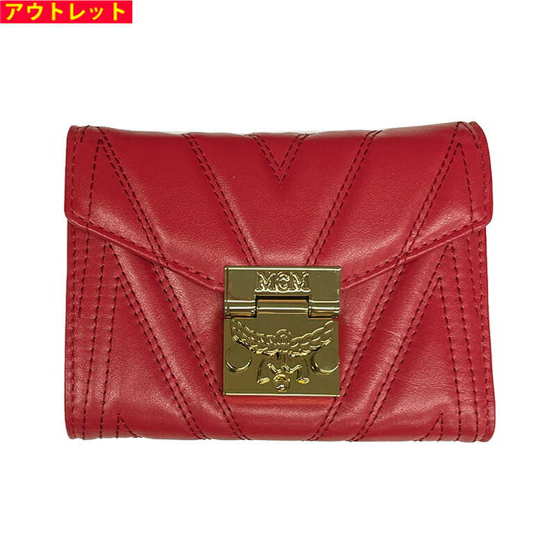 未使用品 MCM三つ折り財布、内側ピンク Small Tracy 三つ折りウォレット - ヴィセトス ピンク | MCM ®JP